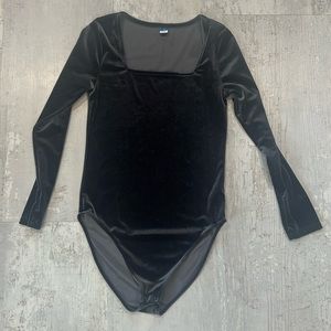 Old Navy Square Neck Velvet Bodysuit